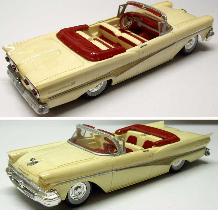 AMT 1/25 1958 Ford Fairlane 500 Convertible Promo plastic model kit